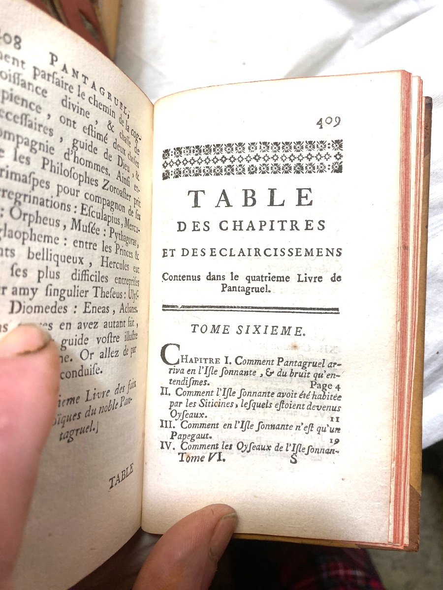 Importante Série En 8 Volumes :"les Oeuvres De Maître François Rabelais," A Amsterdam .1752-photo-7