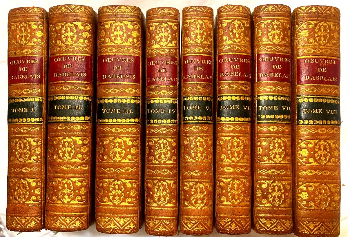 Importante Série En 8 Volumes :"les Oeuvres De Maître François Rabelais," A Amsterdam .1752