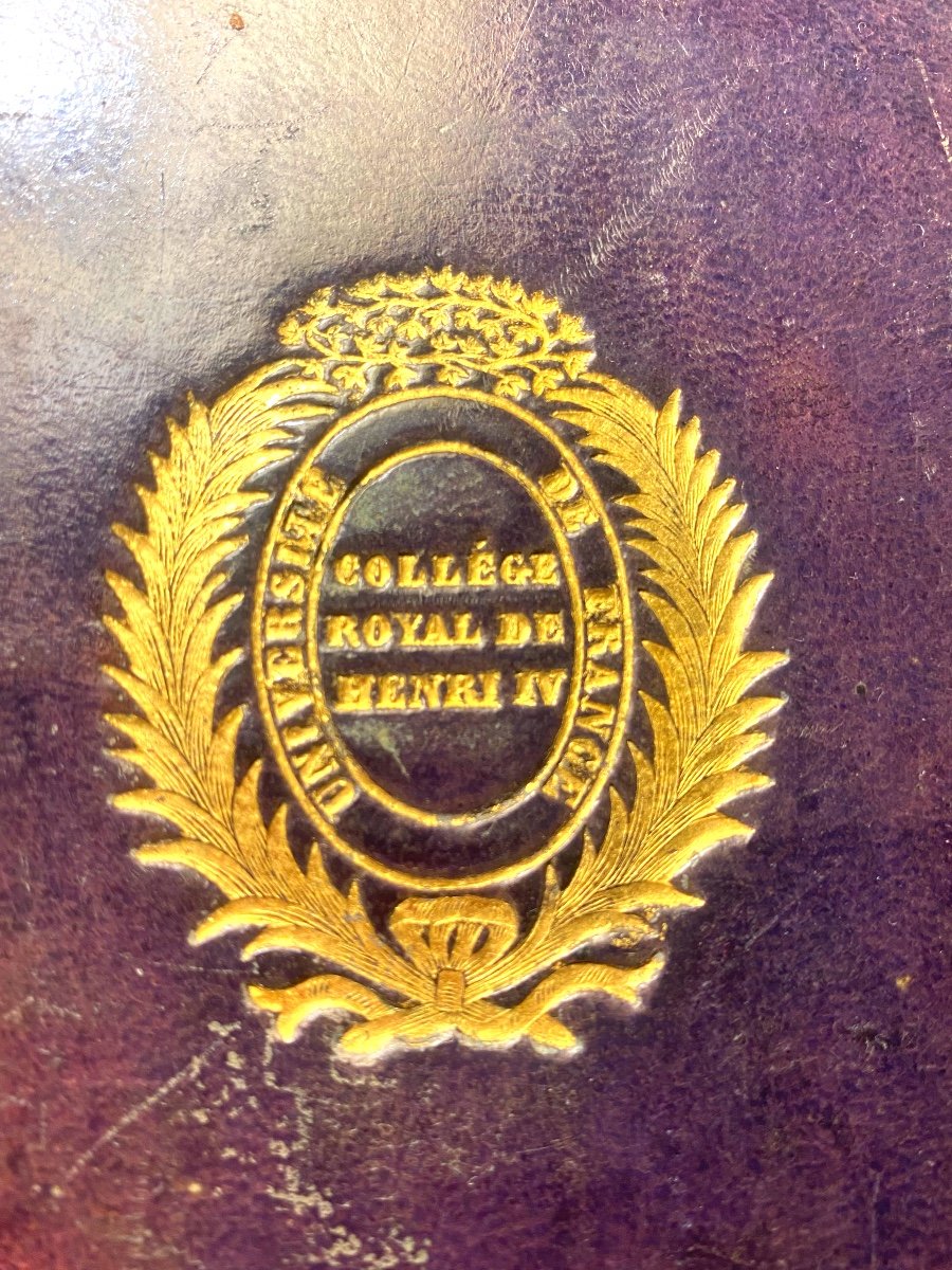 "letters From Madame De Sévigné" Rare Edition In 12 Vol. In 8, Cipher Of The Henri IV College. 1818-photo-2