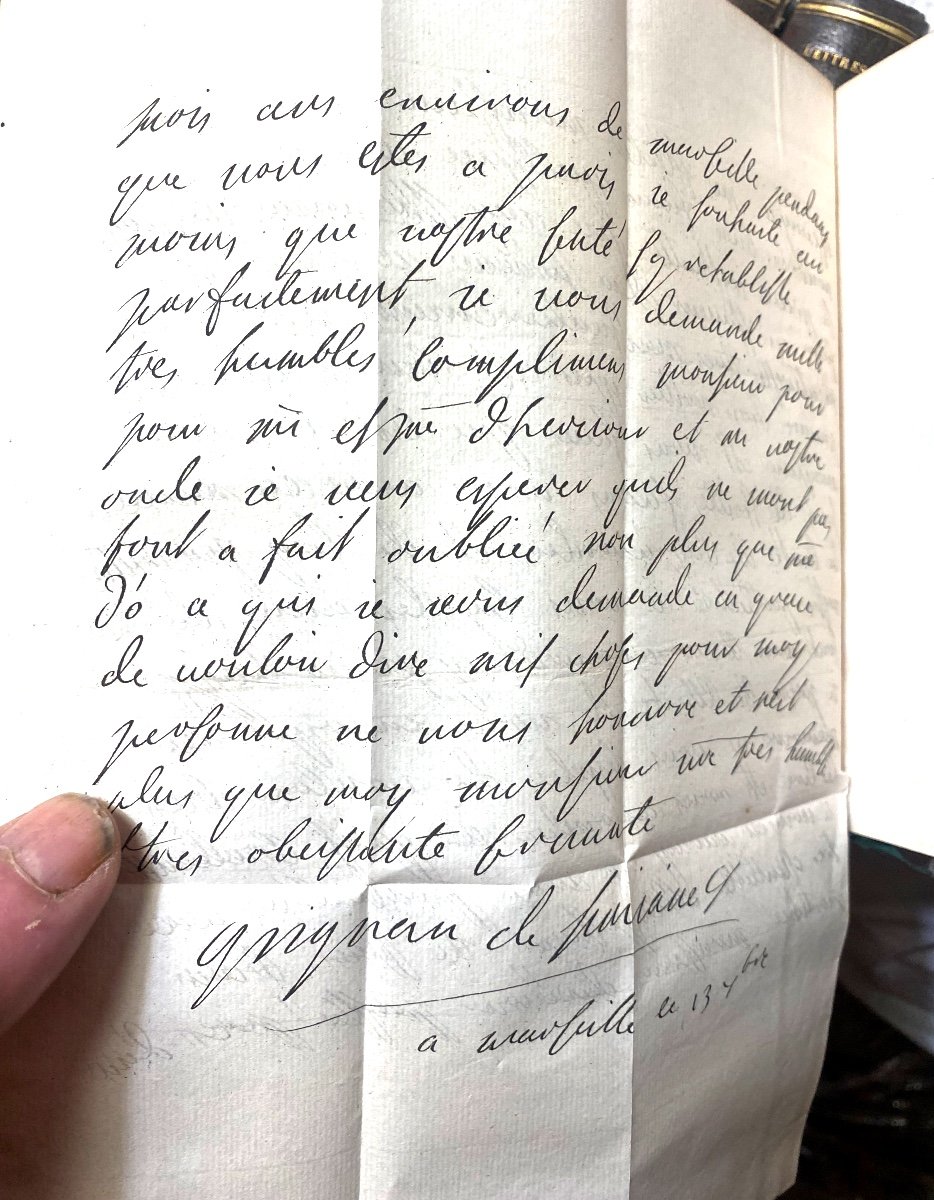 "letters From Madame De Sévigné" Rare Edition In 12 Vol. In 8, Cipher Of The Henri IV College. 1818-photo-6