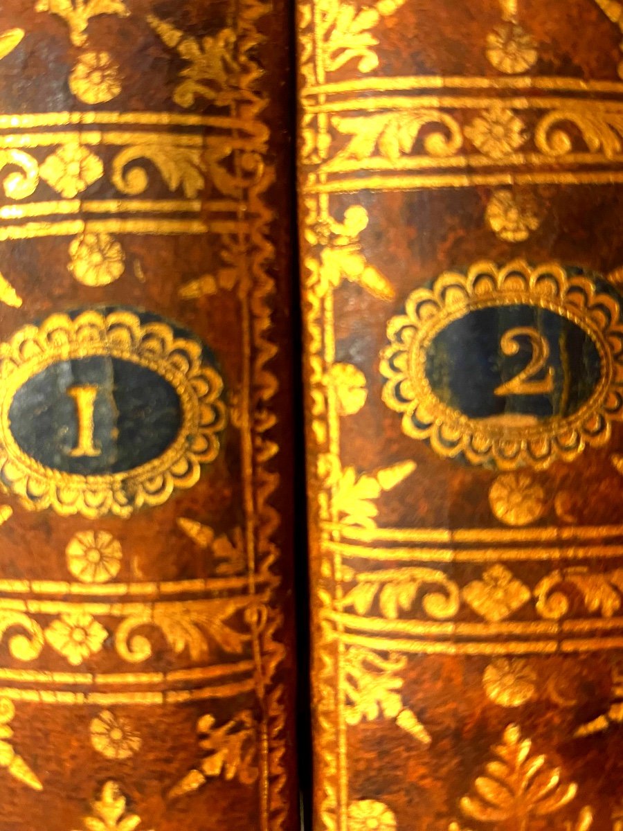 4 Beautiful Volumes In 12 Full Skin: "louis XIV His Court And The Regent" Paris 1793, By Anquetil.-photo-2