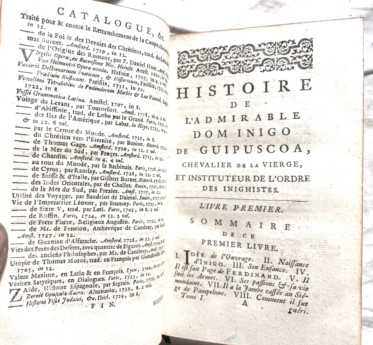 History Of The Admirable Dominigo De Guipuscoa, Knight Of The Virgin, By Hercule Rasiel 18th-photo-8