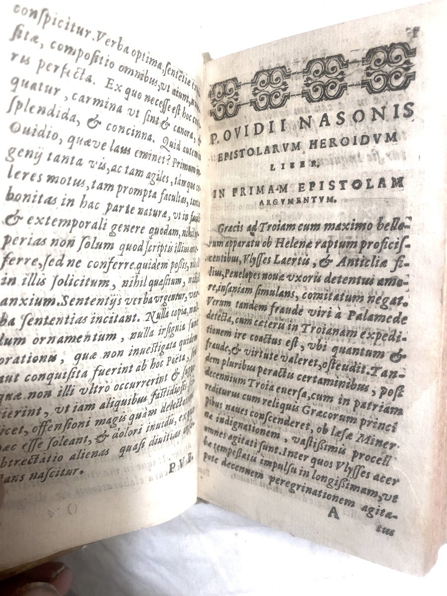 Rare Impression De Bergerac De 1613 ,un Vol. Velin "pub. Ovidii Nasonis" Lib. Amatorii  Hoc Est-photo-4