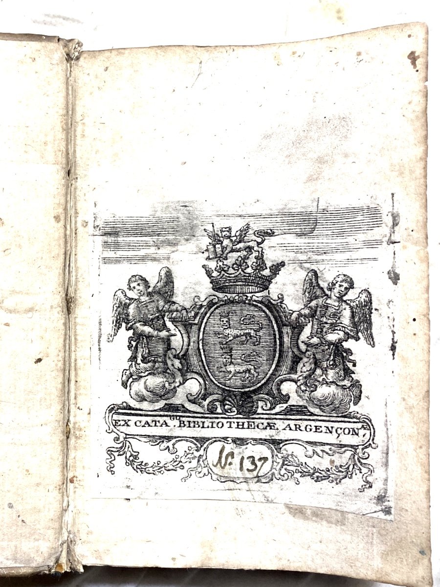  N° 137, De La Bibliothèque De Théologie Du Ministre d'Argenson. I Vol. In. 16, St. Th. d'Aquin-photo-2