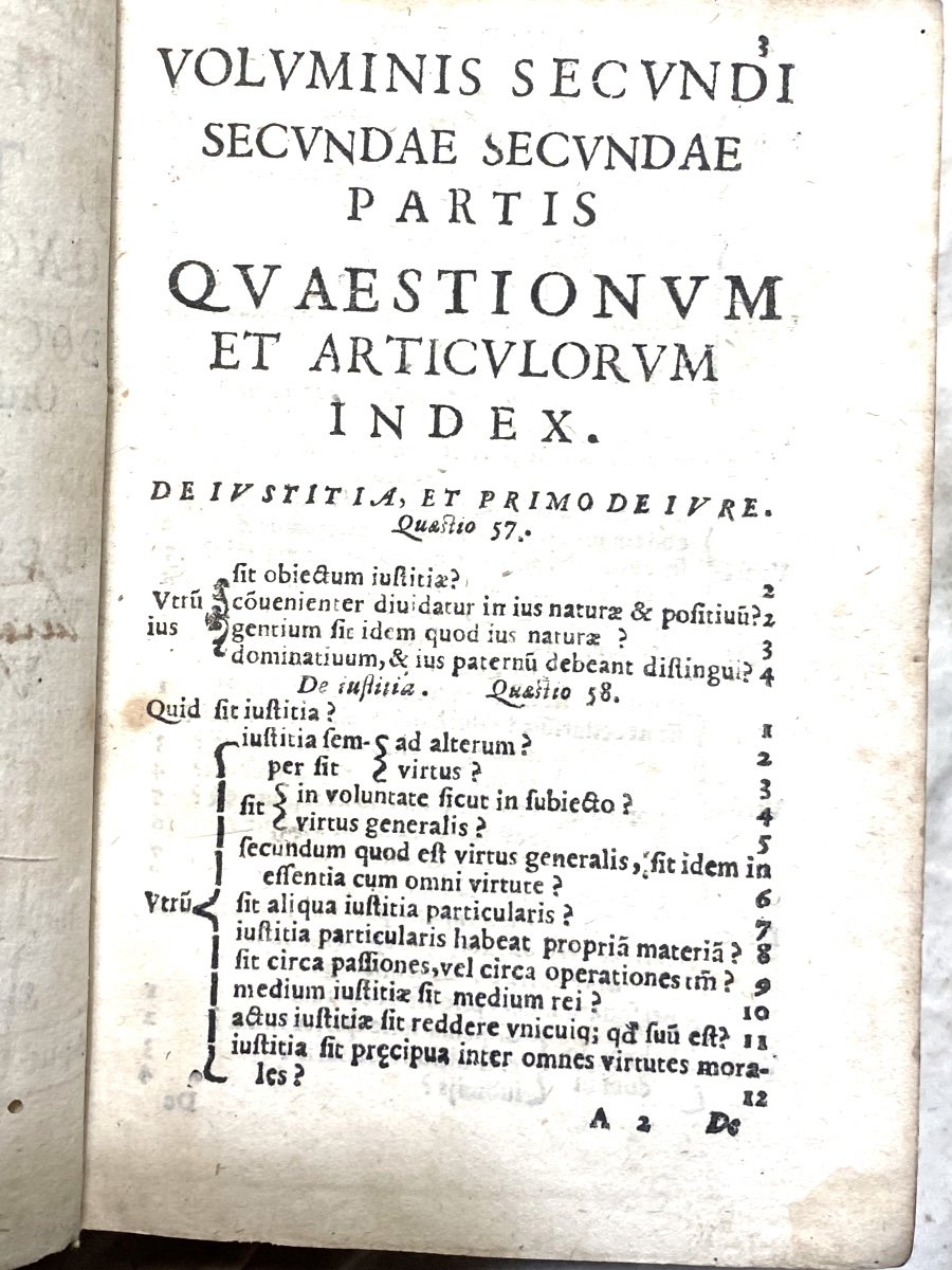  N° 137, De La Bibliothèque De Théologie Du Ministre d'Argenson. I Vol. In. 16, St. Th. d'Aquin-photo-2