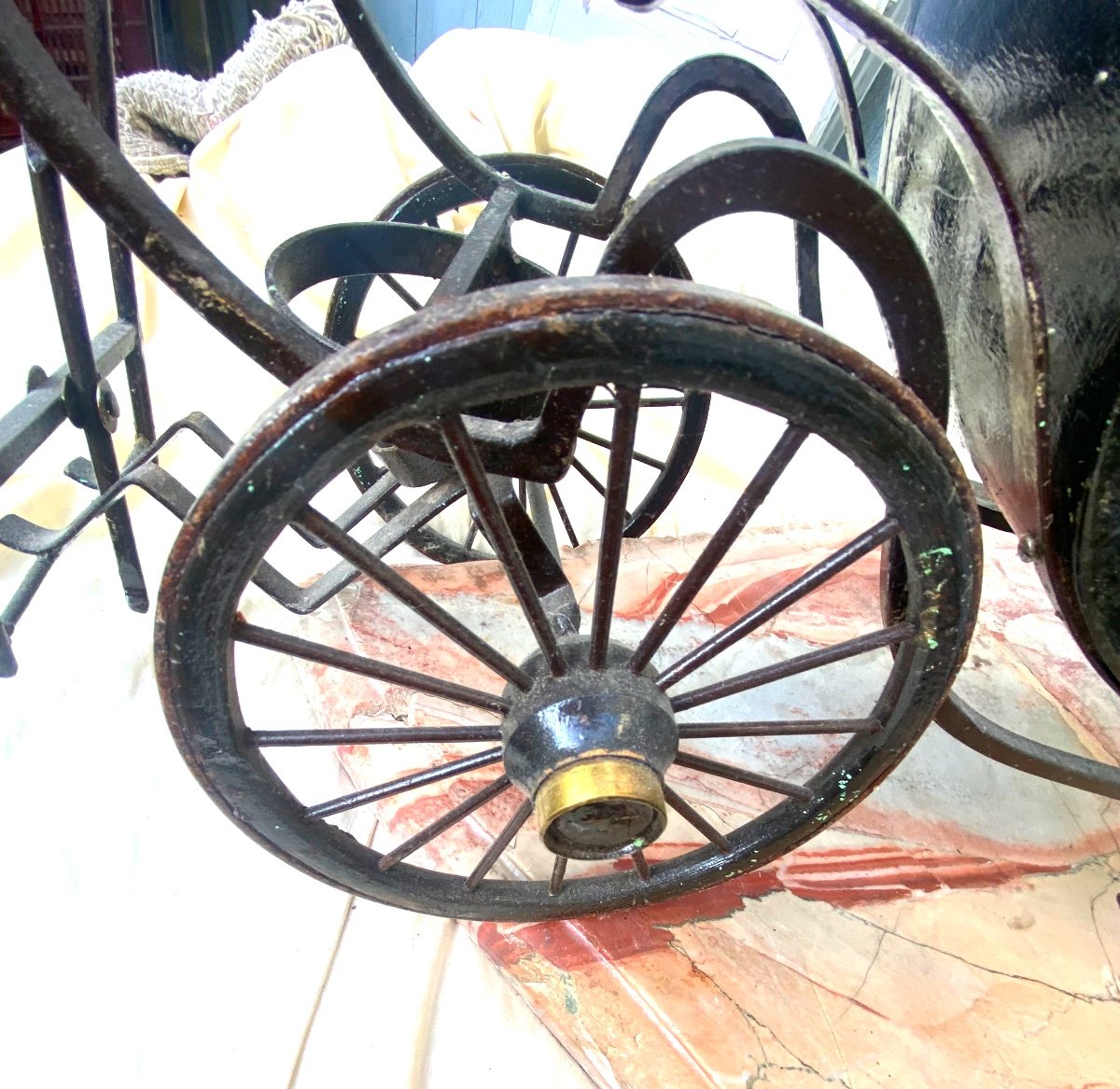 Landeau 18th Centuryl  Carriage,  : "masterpiece Of A Journeyman Coachbuilder"  Metal And Wood-photo-3