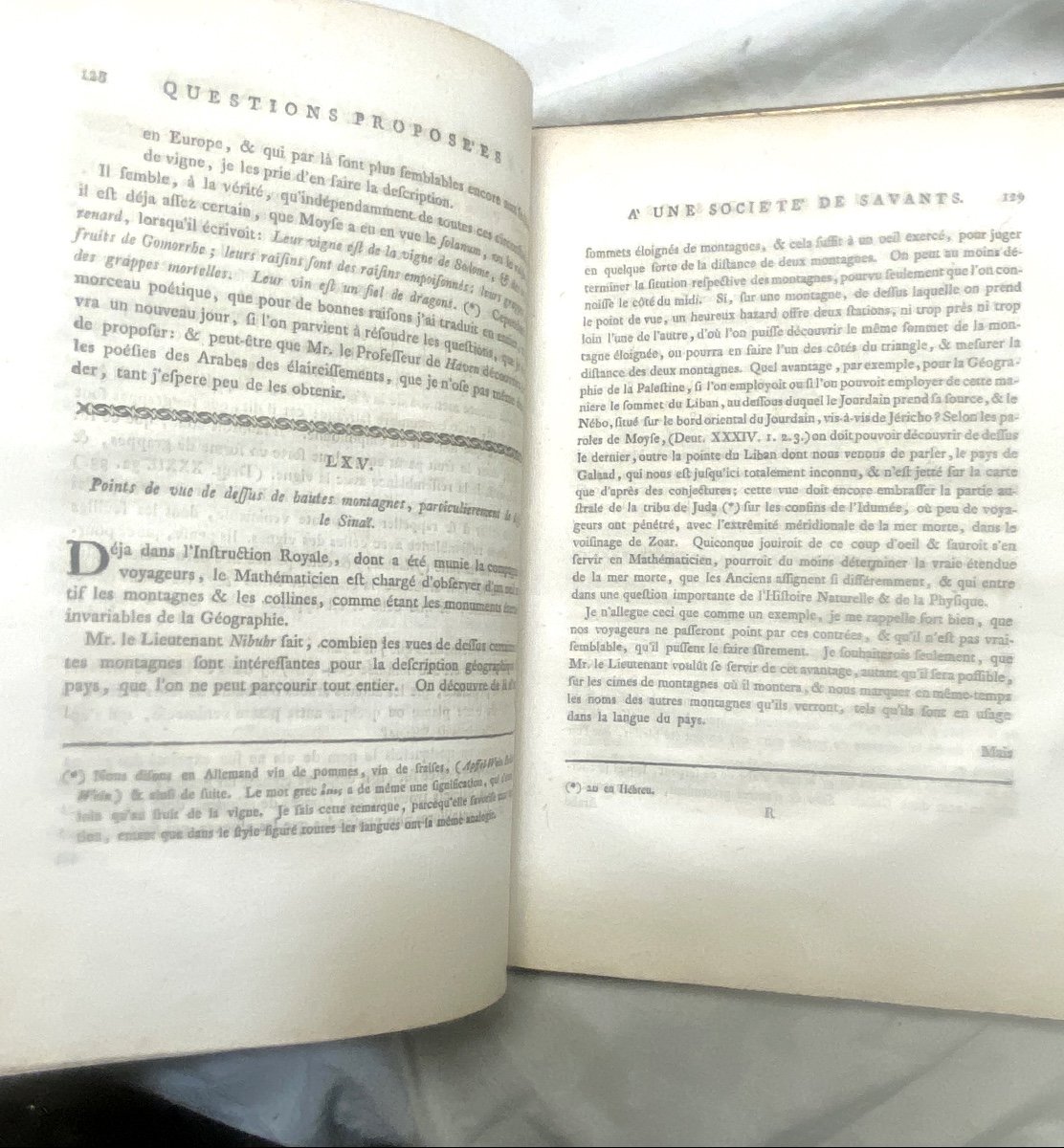 Fascination Du Moyen Orient De 1774 "questions Sur Un Voyage En Arabie Par Mr Michaélis" 1 Vol.-photo-6