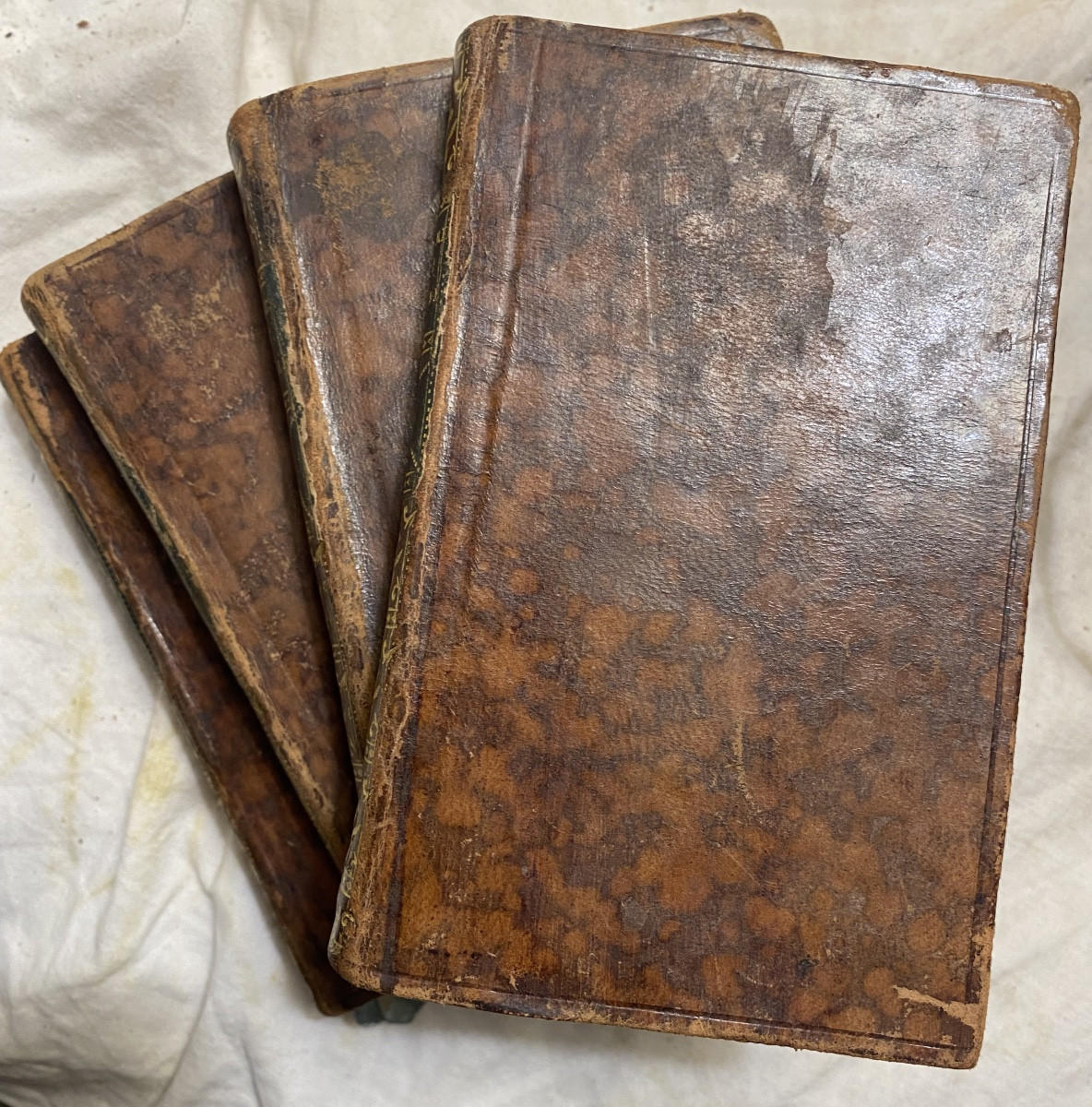 Beautiful Series Of 4 Vol. In 16. Year V. 1797. Works Of Gessner, New Edition, Decorated With Figures-photo-2