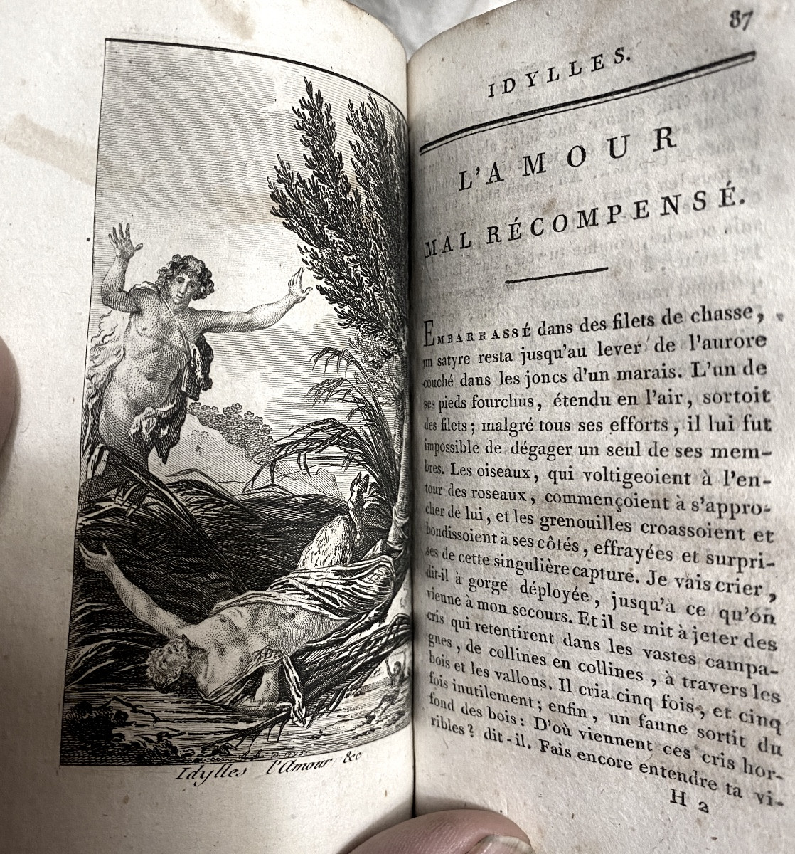 Beautiful Series Of 4 Vol. In 16. Year V. 1797. Works Of Gessner, New Edition, Decorated With Figures-photo-6
