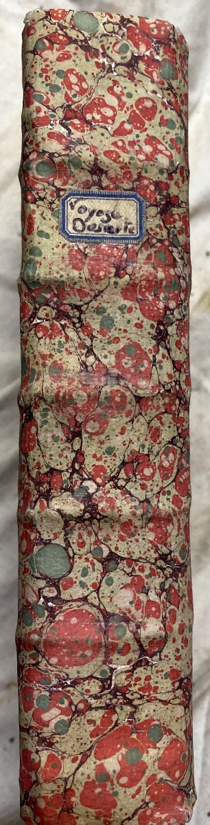 "descartes' Voyage Of The World", 1 Vol. In 12, Marbled Paper, Ribbed Spine. Paris M. Dcc Ii