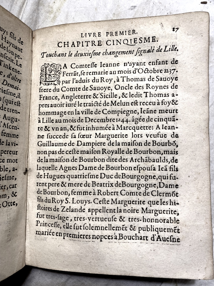 Les " Chastelains De Lille", Sur Leur Ancien Estat Office & Famille , A Lille 1611  In 4 Vel.-photo-3