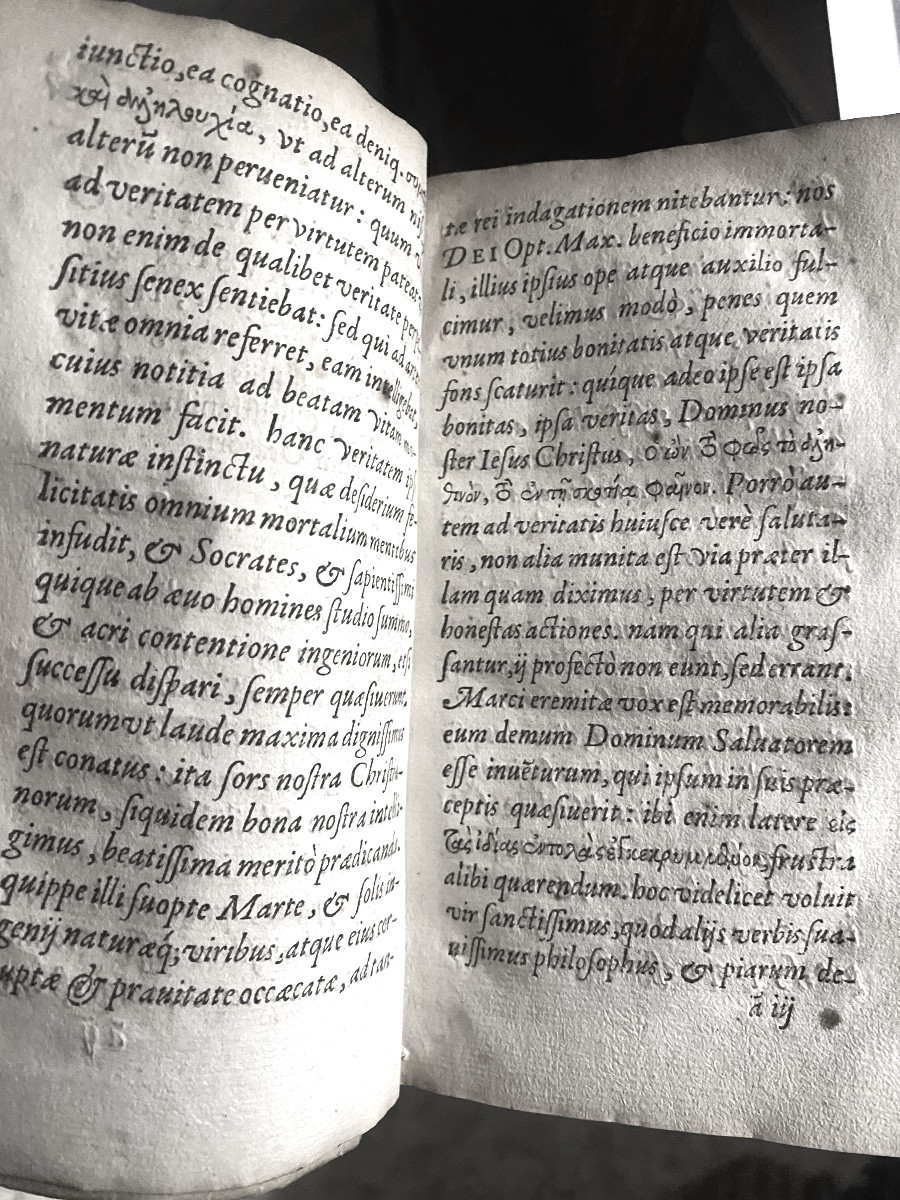 "tot En Atiois Tphtopioy Toy Nyssehs Npos. I Vol. Velin De 1606 "b. Gregorii Nysseni Adevstat.-photo-1
