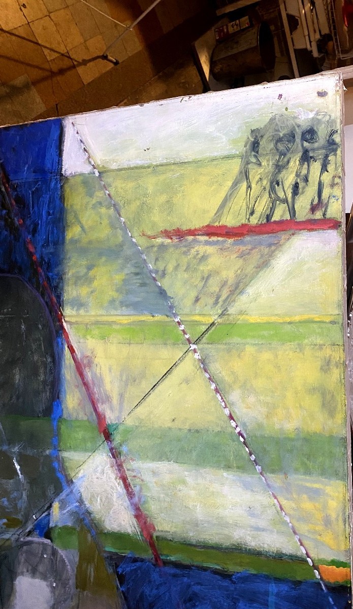 Gde Peinture (123x91cm) Saut de la  sportive ) abstract Contorted Woman",de Ann Ter-Pogossian .-photo-2
