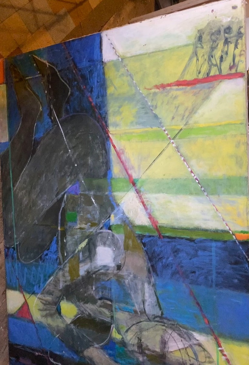 Gde Peinture (123x91cm) Saut de la  sportive ) abstract Contorted Woman",de Ann Ter-Pogossian .-photo-7