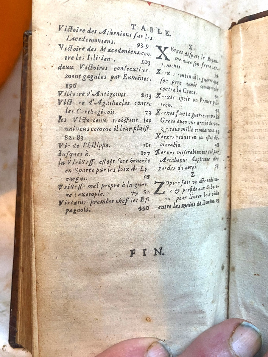 Pt In 12. From The Library Of Baron Chapelain "the Universal History Of Trogue Pompey" 1661.-photo-7