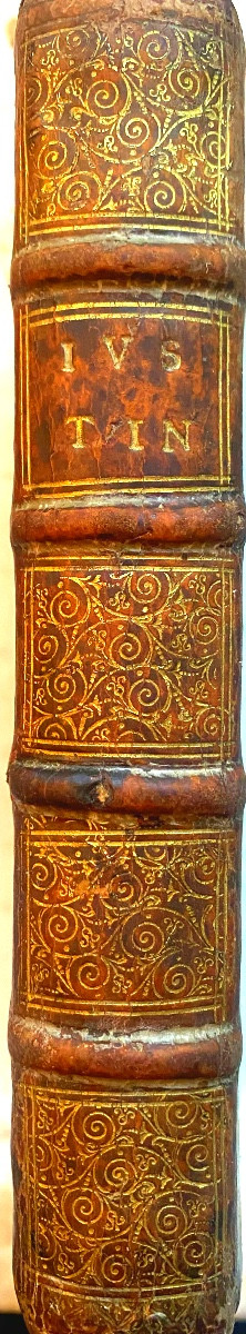 Pt In 12. From The Library Of Baron Chapelain "the Universal History Of Trogue Pompey" 1661.