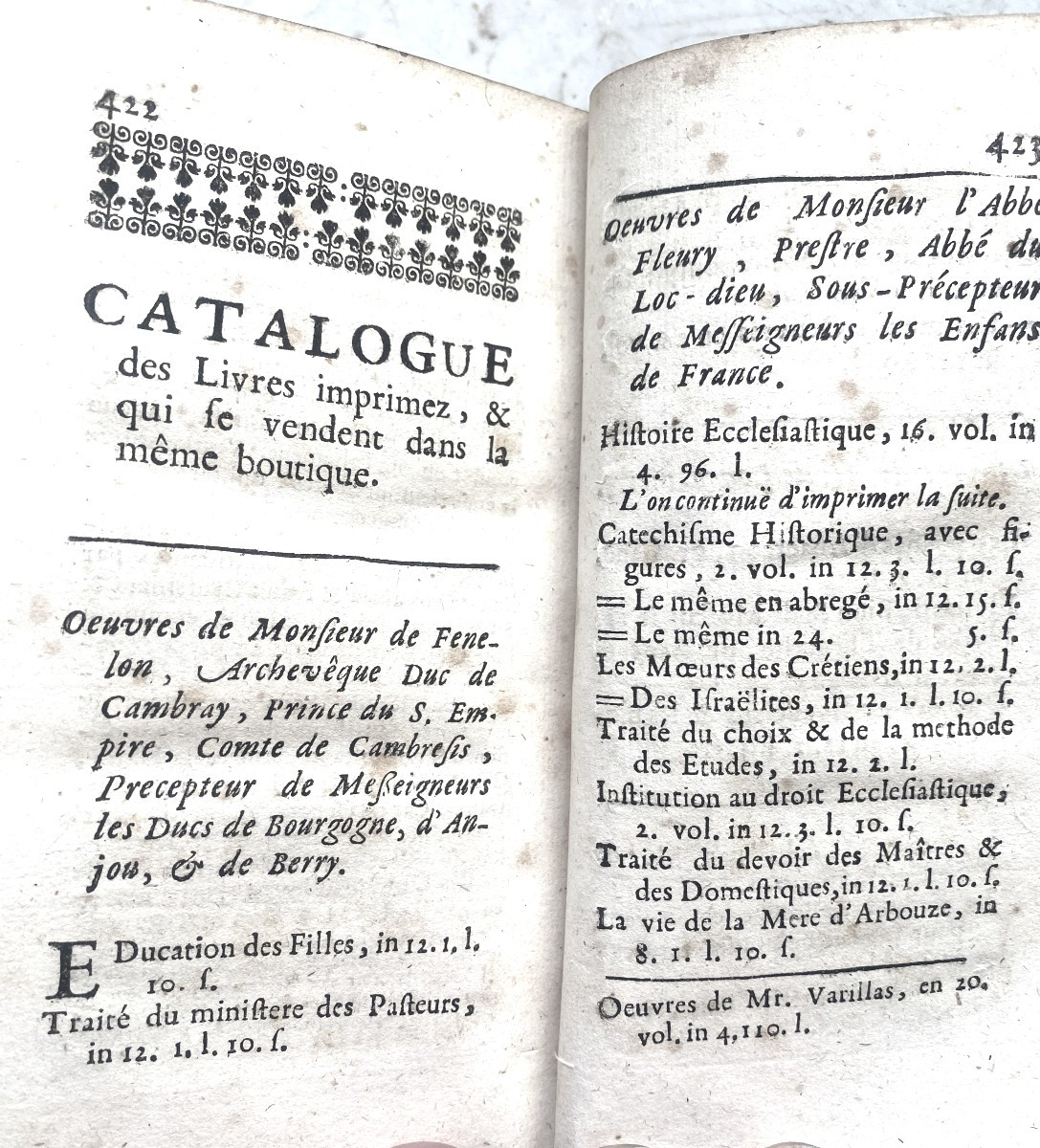 Beautiful Red Morocco: "mores Of The Israelites"; Mr. Abbé Fleury. In Paris, At P. Aubouyn's, 1712-photo-6