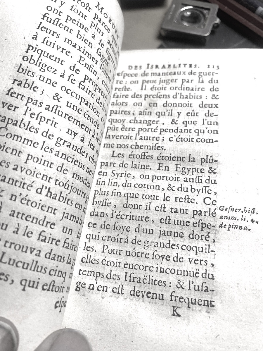 Beautiful Red Morocco: "mores Of The Israelites"; Mr. Abbé Fleury. In Paris, At P. Aubouyn's, 1712-photo-8