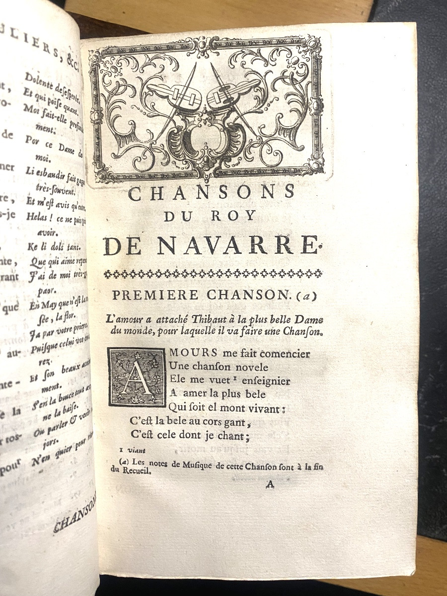 2vol. In 12 :"les Poésies Du Roy De Navarre" , Avec Des Notes & Un Glossaire Français Paris 18è-photo-2