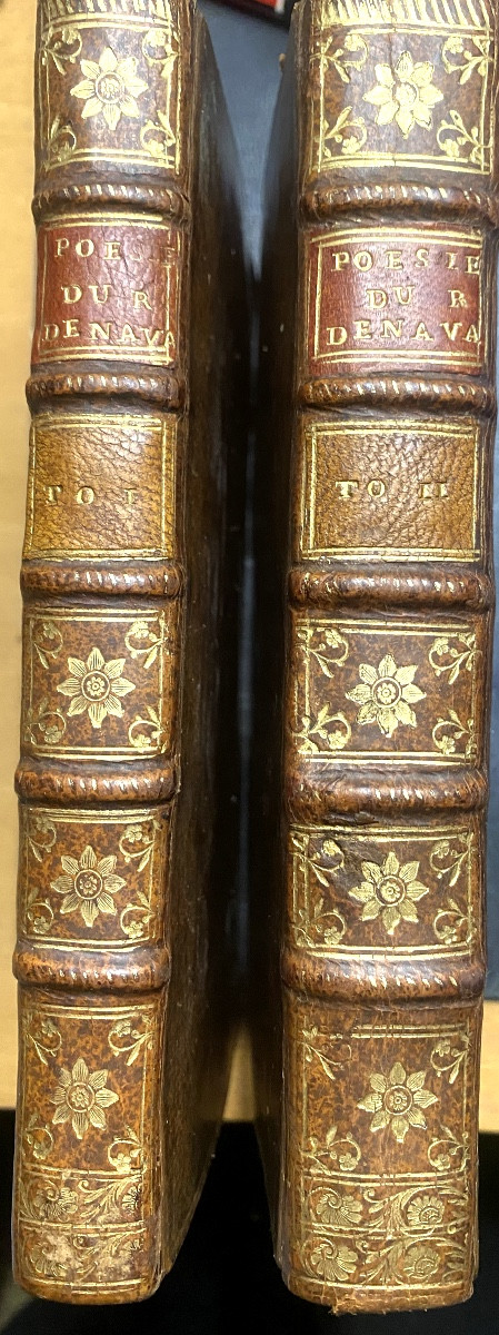 2vol. In 12 :"les Poésies Du Roy De Navarre" , Avec Des Notes & Un Glossaire Français Paris 18è