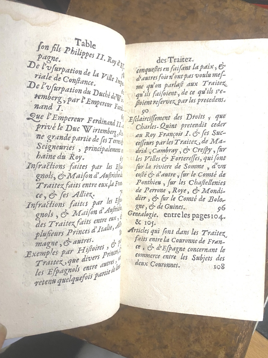 Vol. In 12; 1681 In Paris: Memoirs And Instructions For Serving In The Negotiations Of France-photo-2