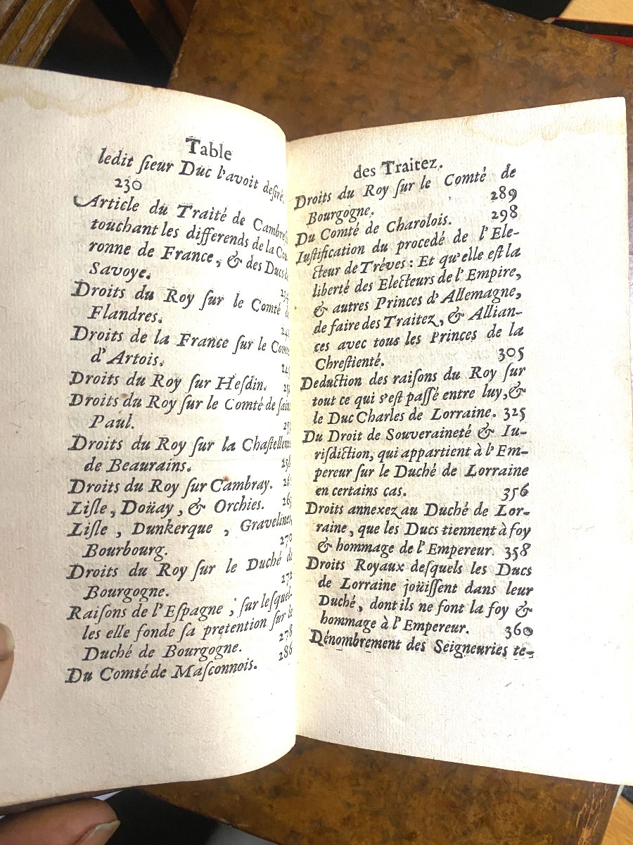 Vol. In 12; 1681 In Paris: Memoirs And Instructions For Serving In The Negotiations Of France-photo-4