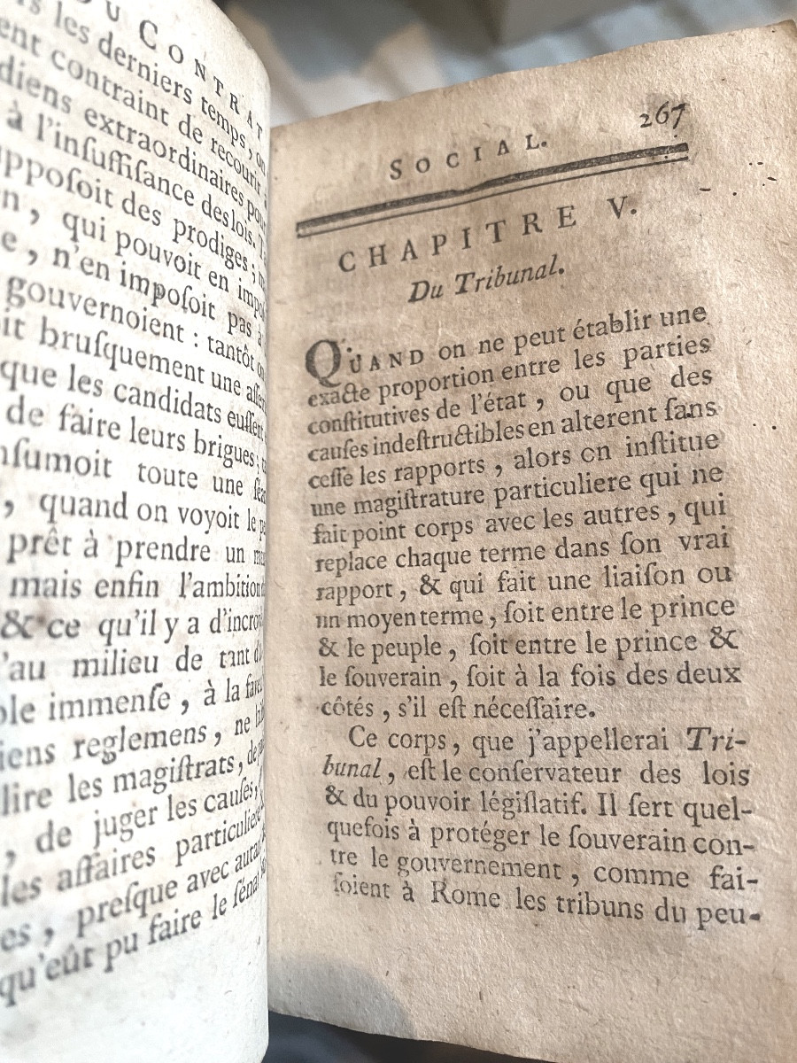 Ed. Toulousaine End Of 18th Century: From The Social Contract, Or Principles Of Political Law, By Jj Rousseau-photo-3