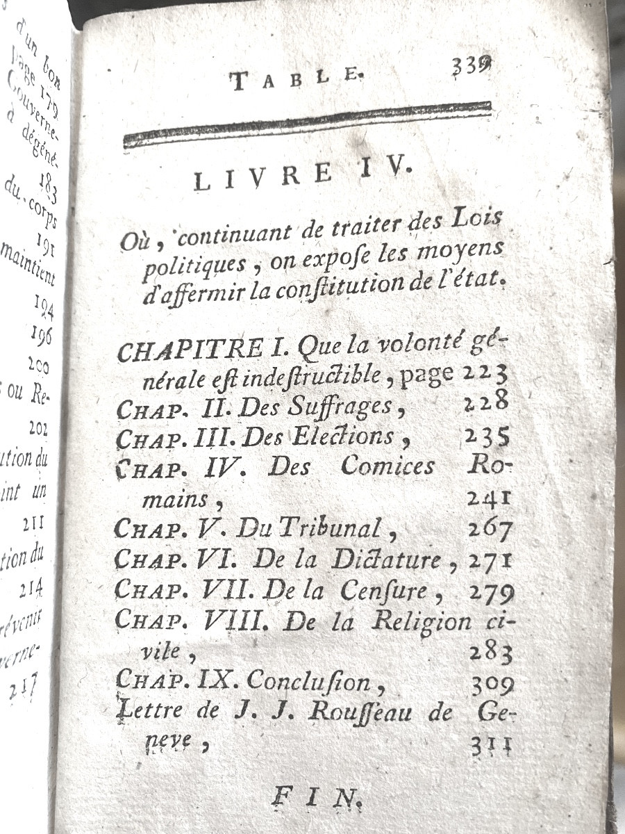 Ed. Toulousaine End Of 18th Century: From The Social Contract, Or Principles Of Political Law, By Jj Rousseau-photo-8