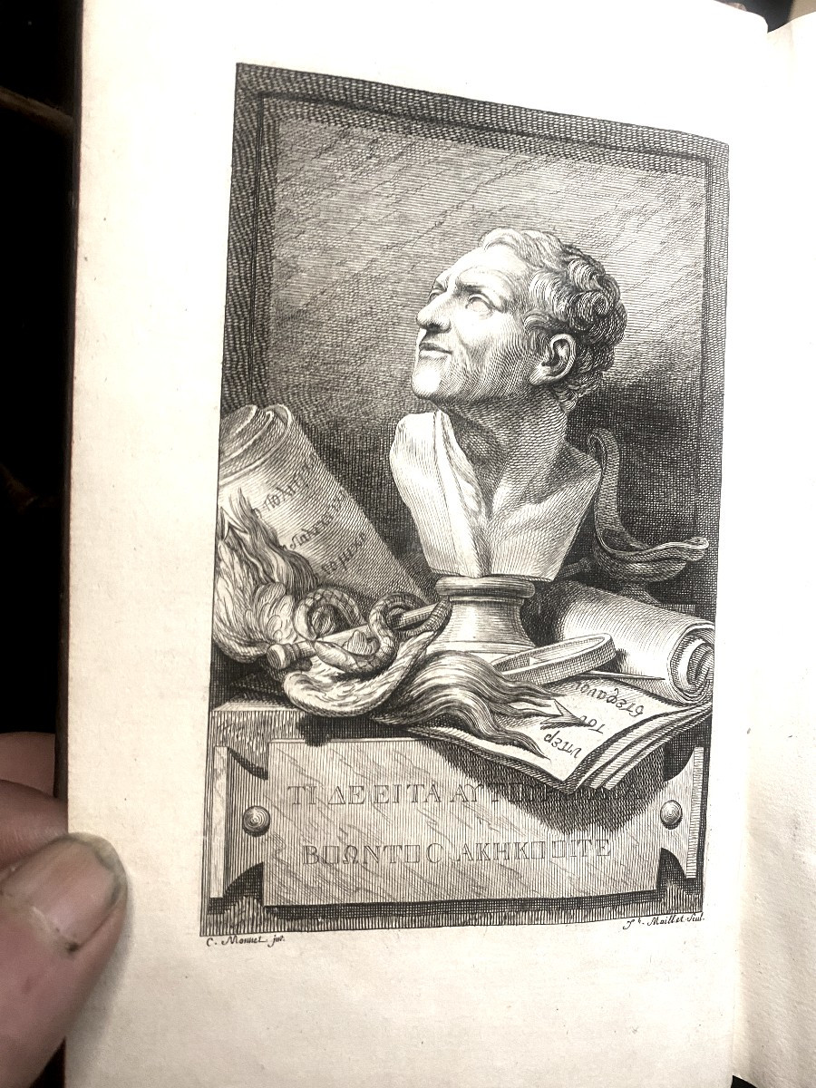 5 Vol.  In 8 :" Oeuvres Complètes De Démosthène Et F'eschine" Traduites En Français. Paris 1777-photo-3