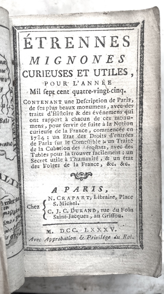Precious Almanac: Cute, Curious And Useful New Year's Gifts For The Year 1785 Decorated Red Morocco-photo-3