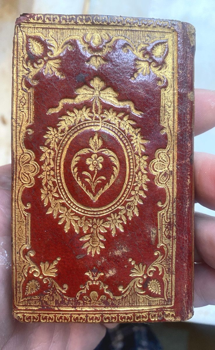 Precious Almanac: Cute, Curious And Useful New Year's Gifts For The Year 1785 Decorated Red Morocco-photo-4