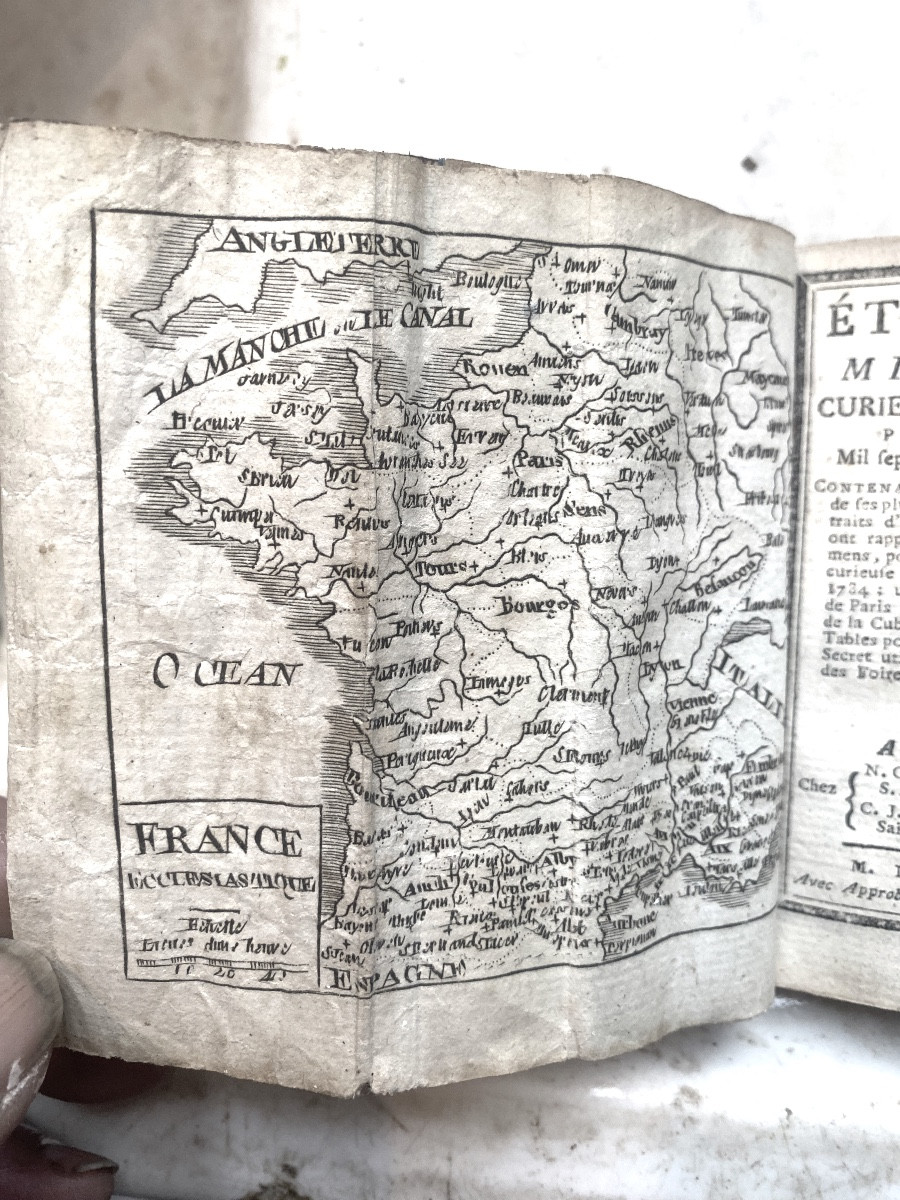 Precious Almanac: Cute, Curious And Useful New Year's Gifts For The Year 1785 Decorated Red Morocco-photo-2