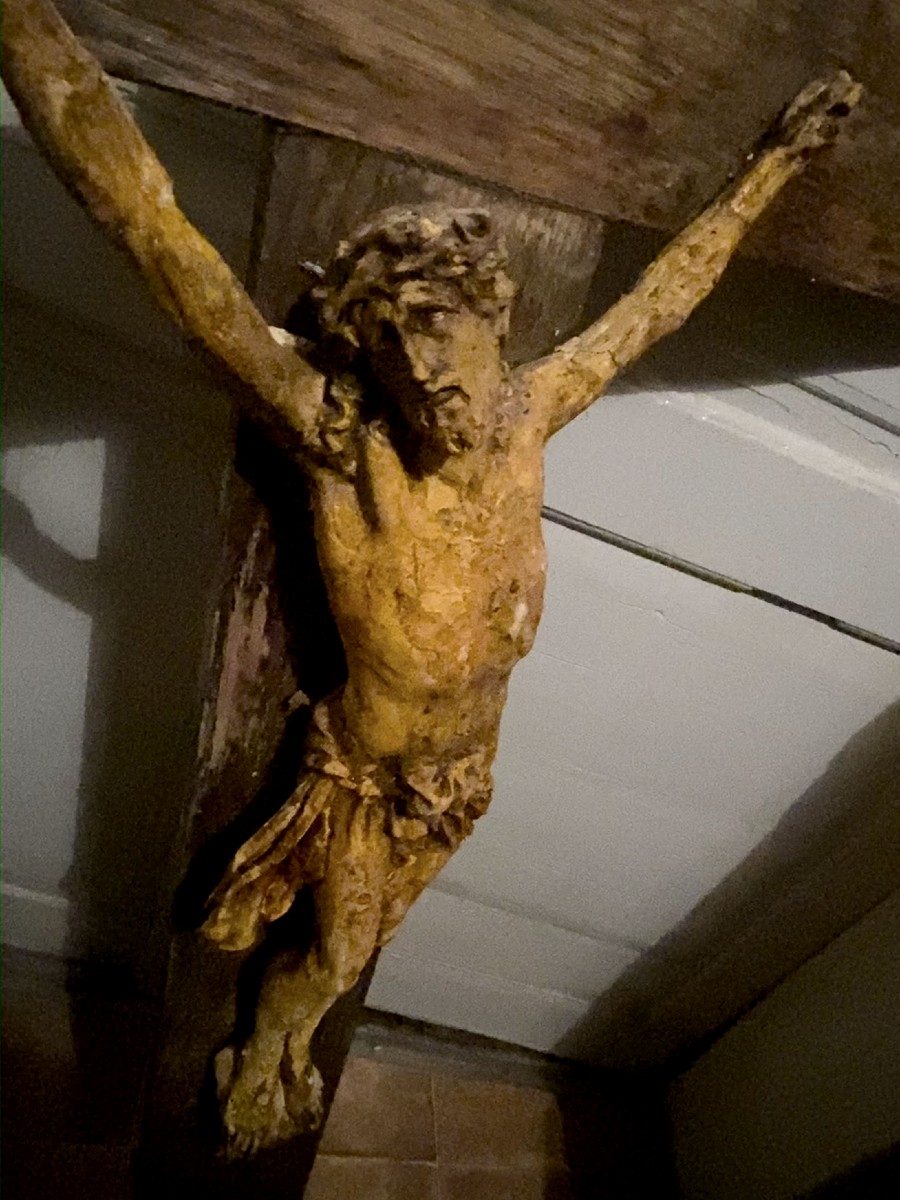 Large Jansenist Christ From A Religious Community Of Puy En Velay In Stucco Around 1700-photo-4