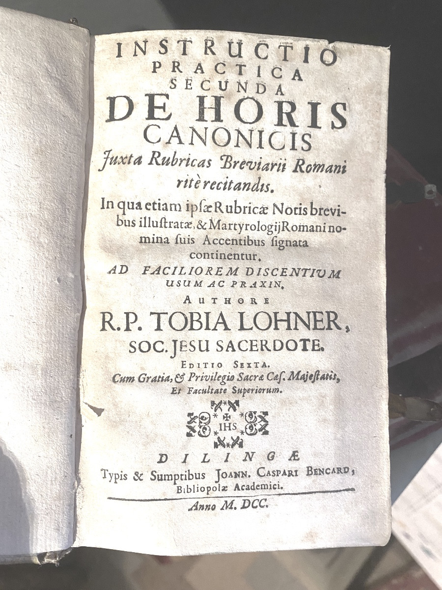 Rare Book In Pigskin With Clasps / "instructions For Liturgical Musical Practice" 1700-photo-3