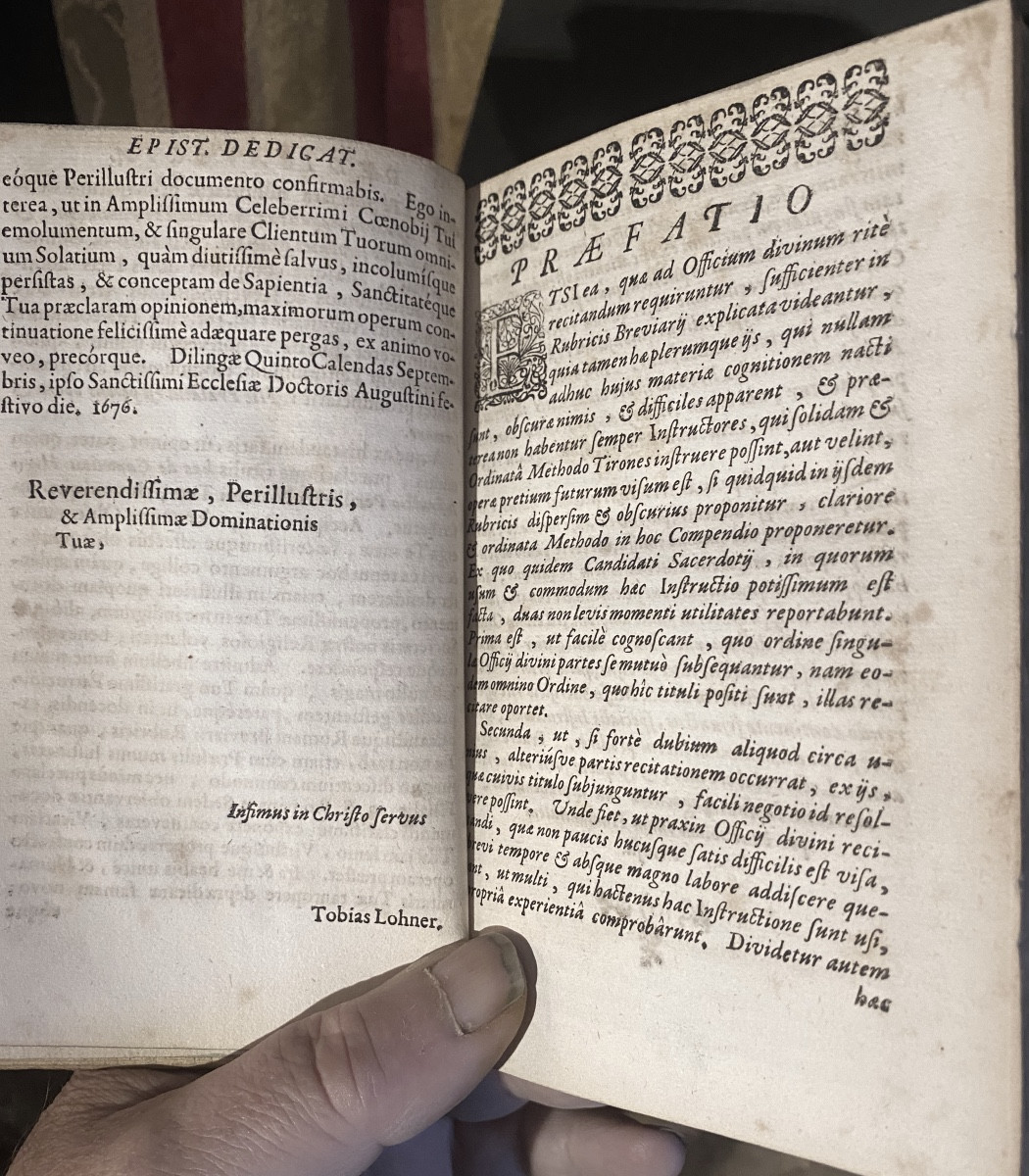 Rare Book In Pigskin With Clasps / "instructions For Liturgical Musical Practice" 1700-photo-8