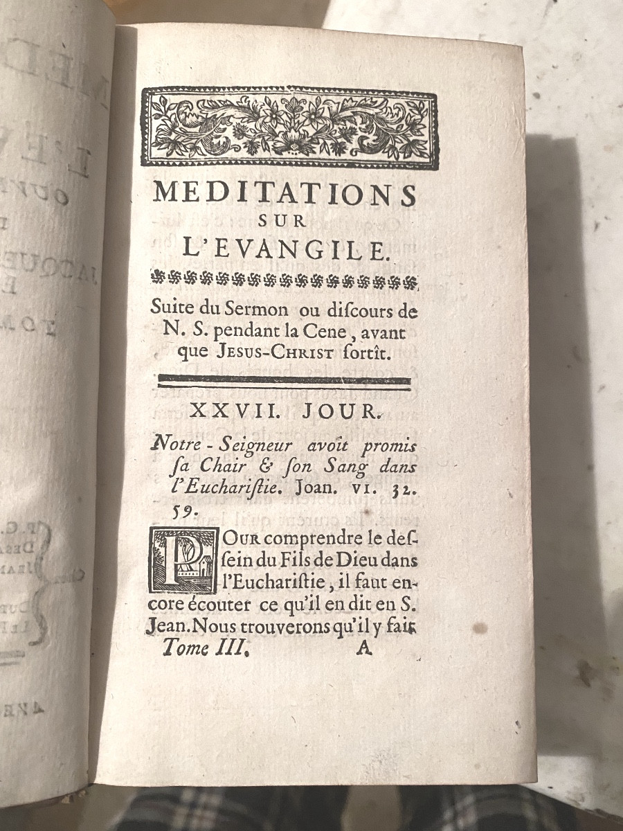 Méditations sur l'Evangile , ouvrage posthume de Jacques-Bénigne Bossuet Evesque de Meaux .1752-photo-5