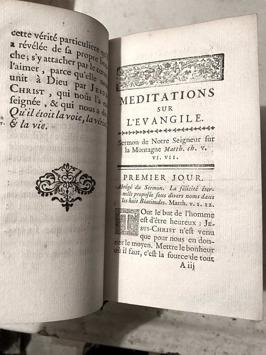 Méditations sur l'Evangile , ouvrage posthume de Jacques-Bénigne Bossuet Evesque de Meaux .1752-photo-6