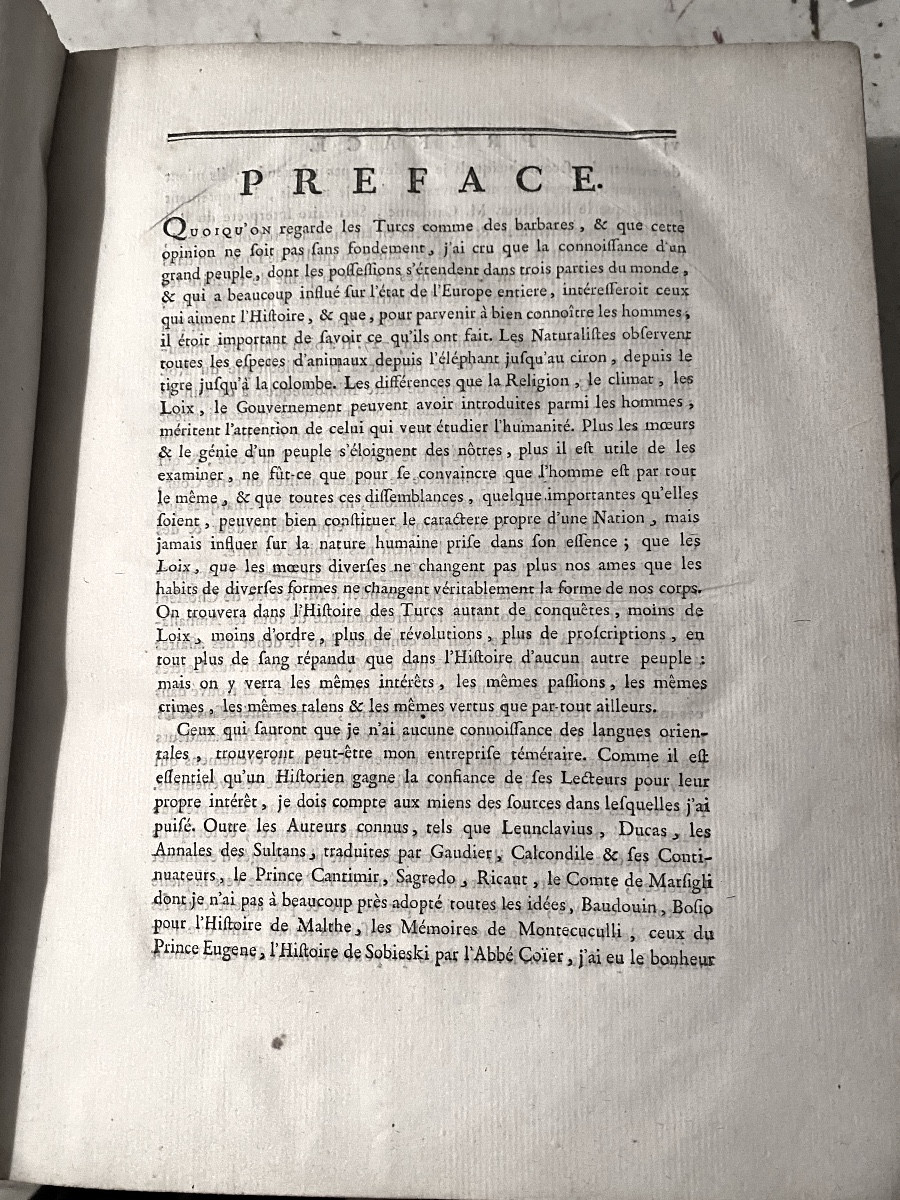 Rare Copy From The Library Of The Minister Of Louis XV: "history Of The Ottoman Empire" 1771-photo-1