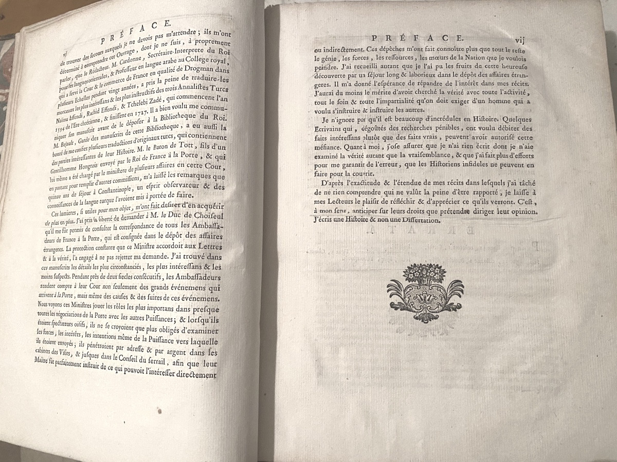 Rare Copy From The Library Of The Minister Of Louis XV: "history Of The Ottoman Empire" 1771-photo-2