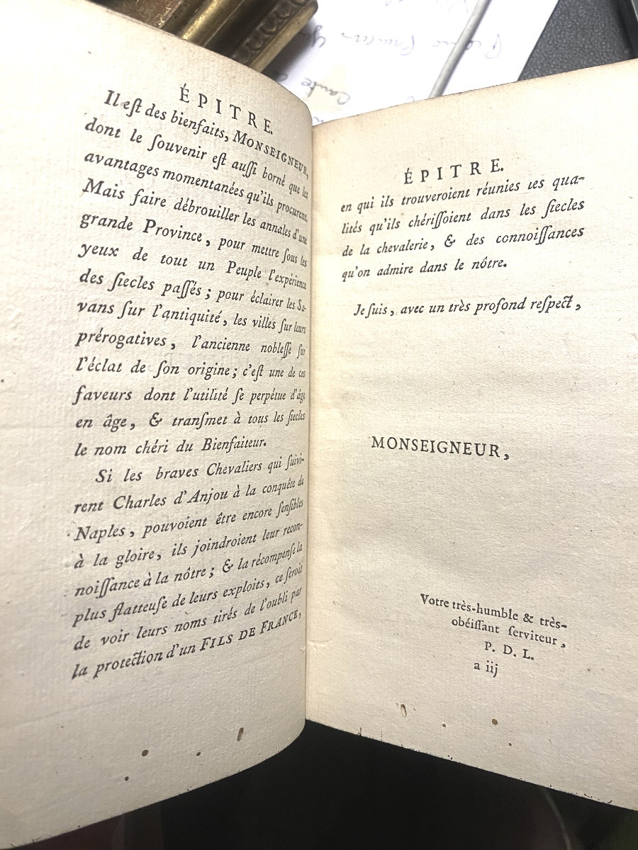 By Mr. Papon Of The Oratory: "literary Journey Of Provence" In 1 Vol. In 12. Paris 1780. Bel.-photo-3