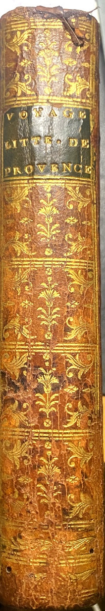By Mr. Papon Of The Oratory: "literary Journey Of Provence" In 1 Vol. In 12. Paris 1780. Bel.