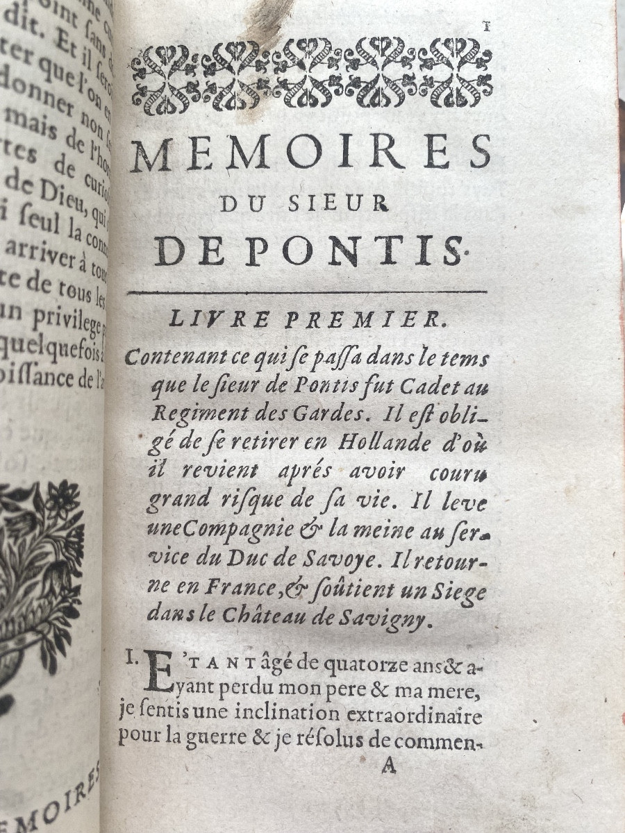  2 Vol .Mémoires du Sieur de Pontis qui a servi...cinquante-six ans sous les Rois Henry IV..&c.-photo-4