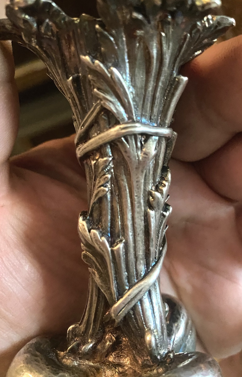 Christofle Silver-plated Soliflore Vase From The 19th Century Carrot Bunch Collection-photo-7