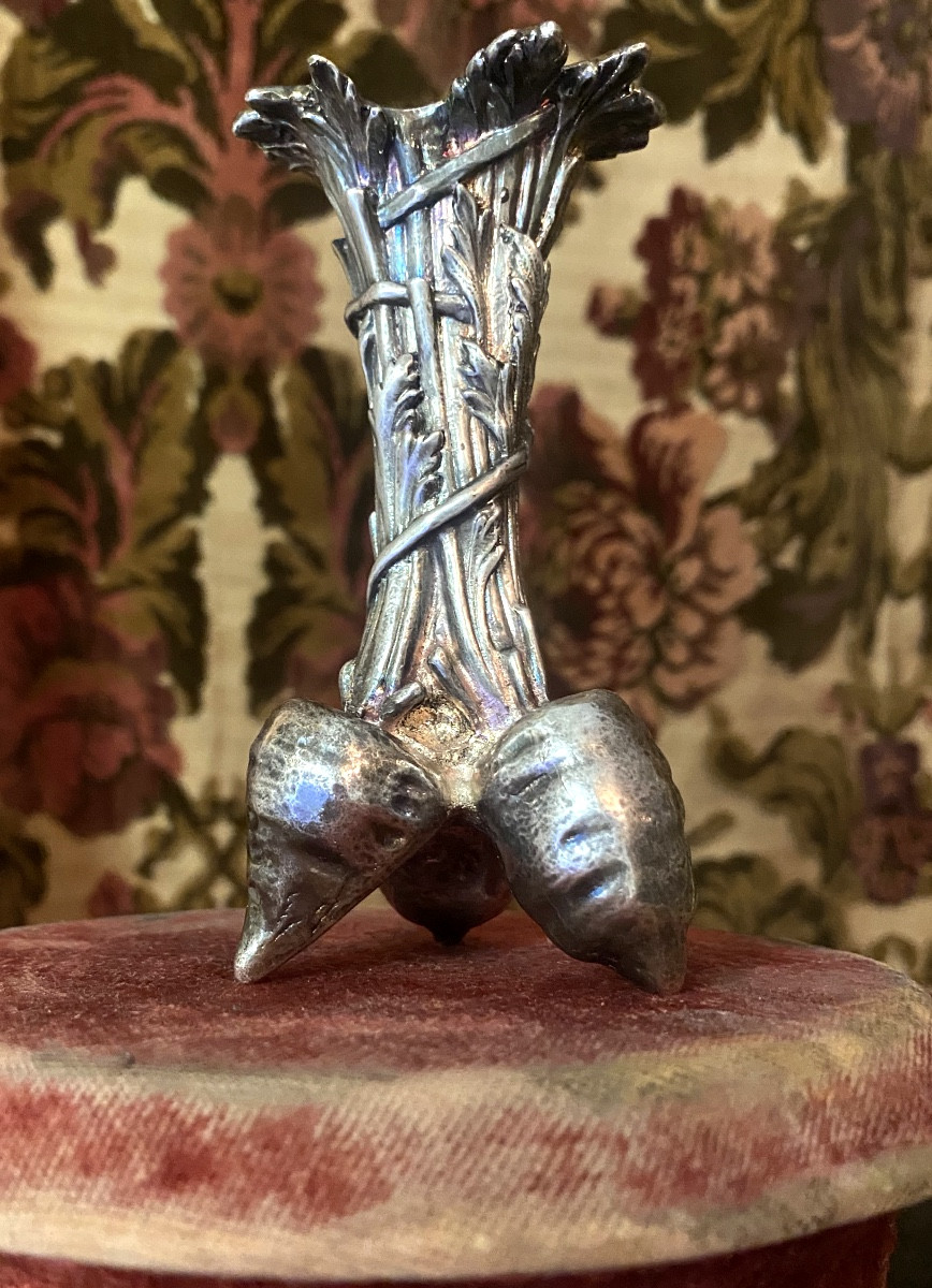Christofle Silver-plated Soliflore Vase From The 19th Century Carrot Bunch Collection