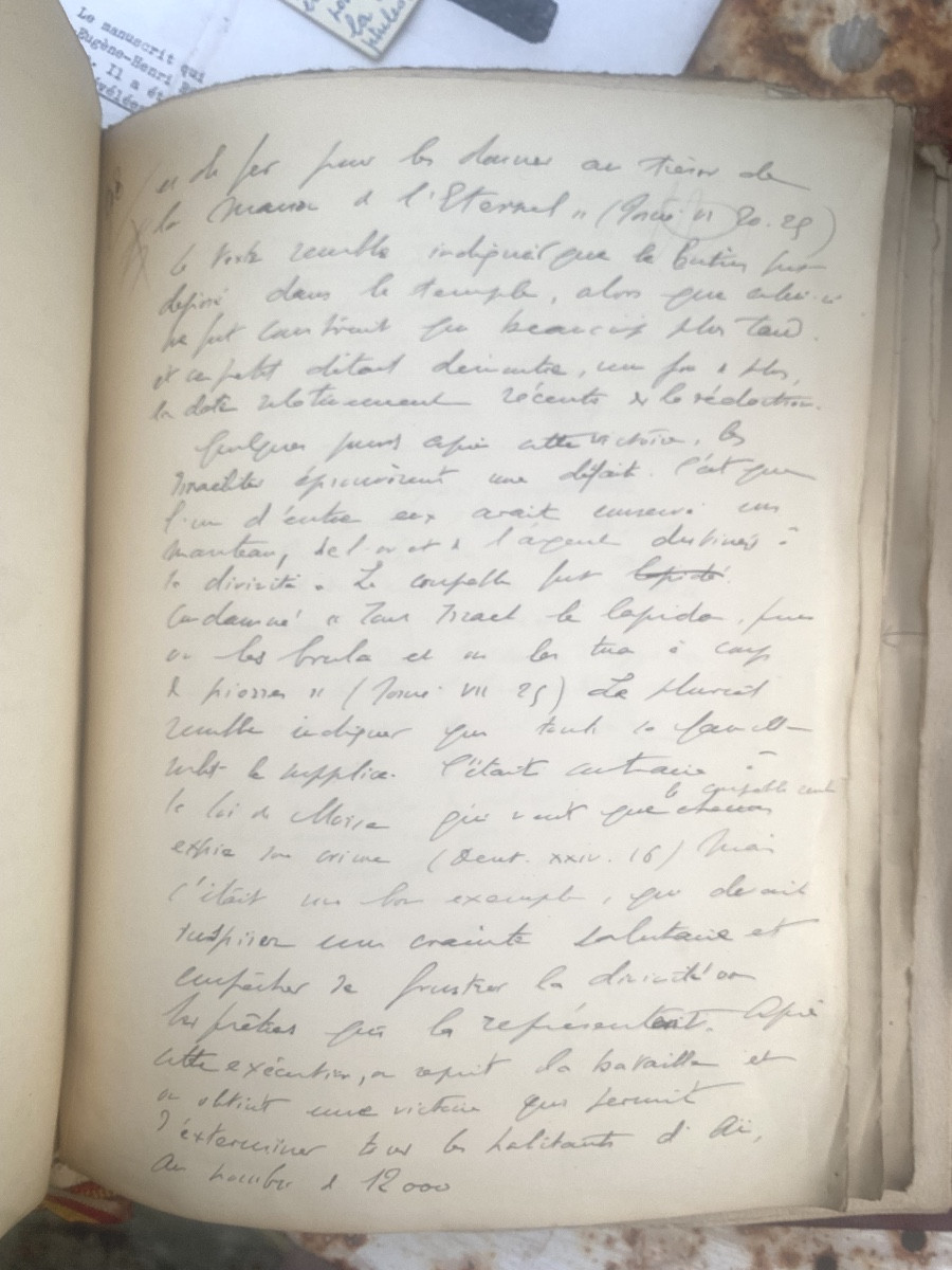 Rare Manuscript Submitted To The National Library Of Geh Roger "revealed Religions" 1927.-photo-3