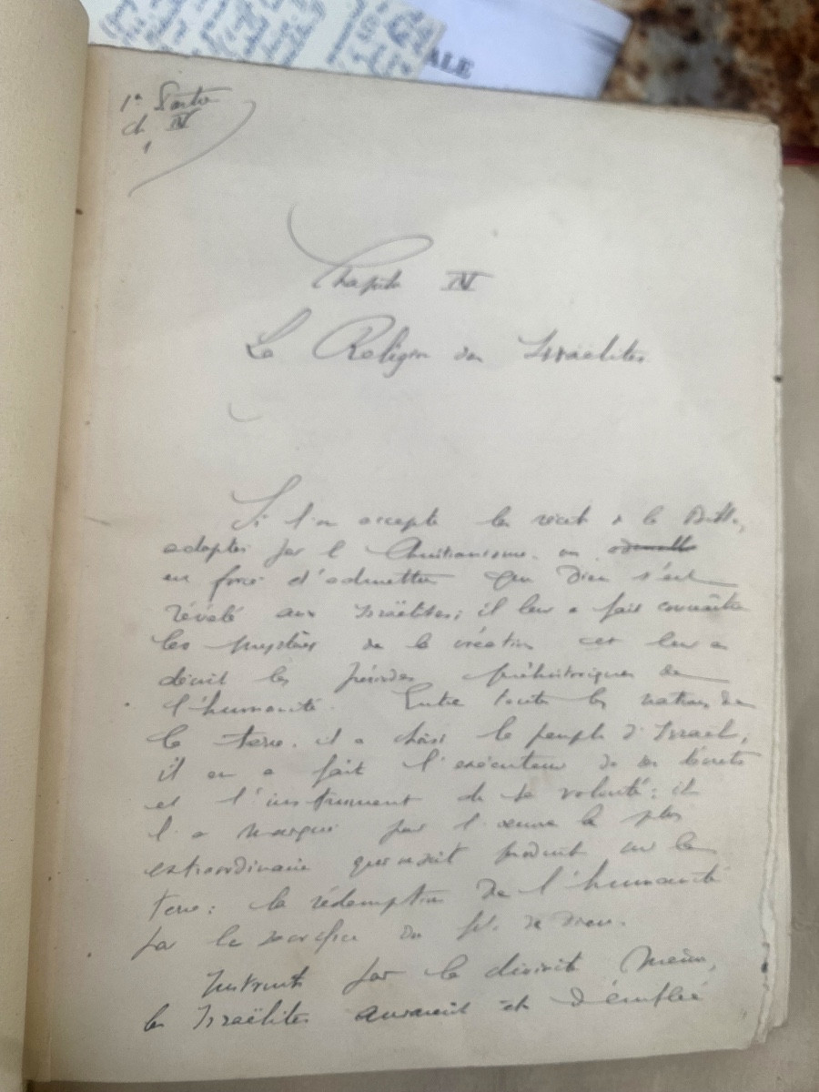 Rare Manuscript Submitted To The National Library Of Geh Roger "revealed Religions" 1927.-photo-4