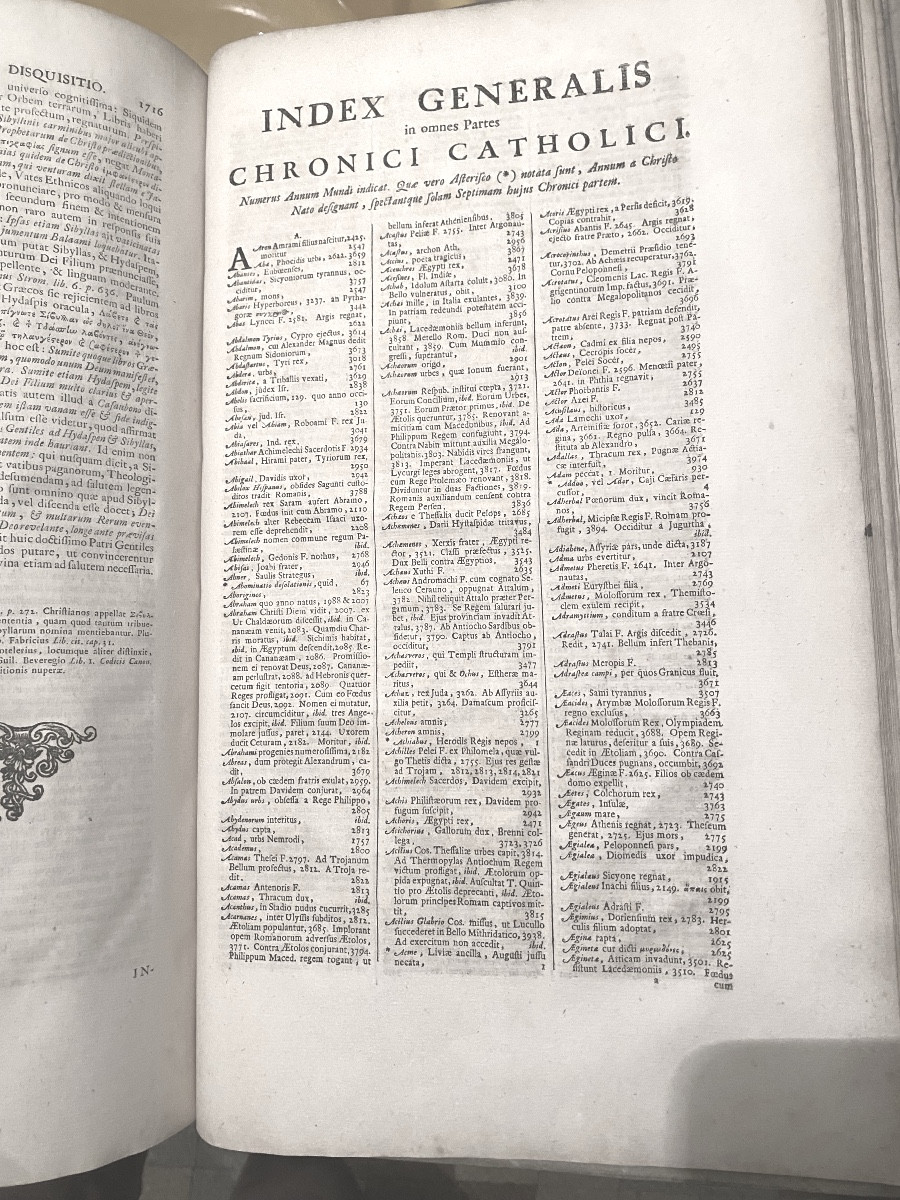 Rare And Beautiful Folio: "chronicon Historiam Catholicam Complectens" By E. Simon Lugduni B. 1729-photo-8