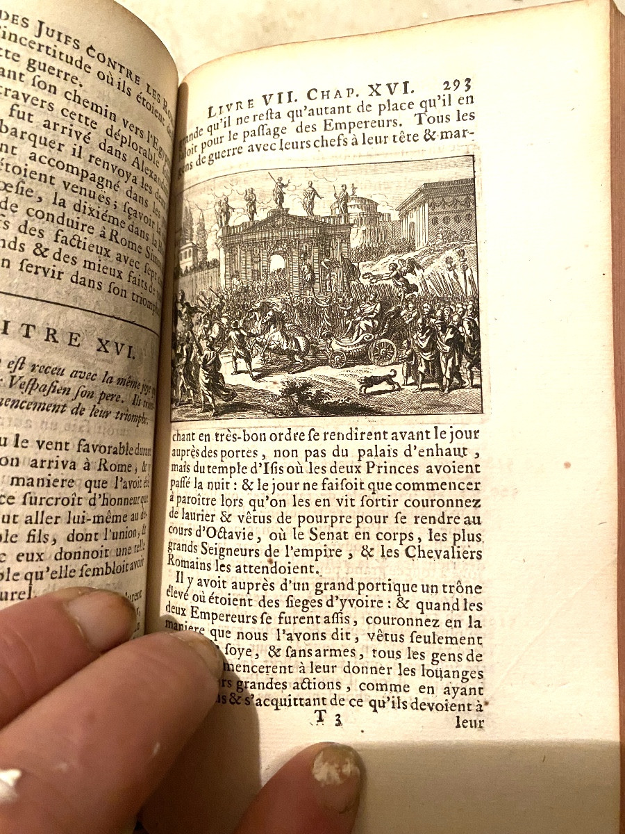 From The Library Of The Duke Of Harcourt: "history Of The War Of The Jews Against The Romans". 1703-photo-7