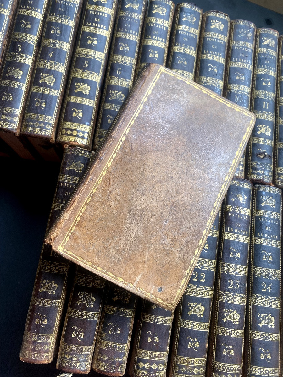 Beautiful Series In 28 Vol. In 12: Summary Of The General History Of Travel; Jj La Harpe 19th-photo-2