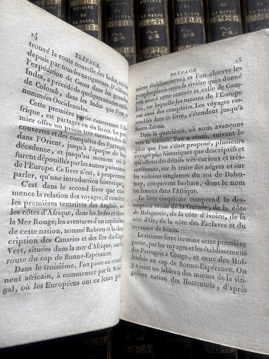 Beautiful Series In 28 Vol. In 12: Summary Of The General History Of Travel; Jj La Harpe 19th-photo-2